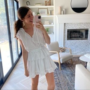 White Romper but looks like a dress